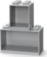 Room Copenhagen Room Copenhagen LEGO Regal Brick Shelf 8+4, Set 41171740 (light grey, 2 shelves) 1