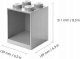 Room Copenhagen Room Copenhagen LEGO Regal Brick Shelf 8+4, Set 41171740 (light grey, 2 shelves) 4