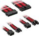 Kolink Kolink Core Standard Braided Cable Extension Kit - Jet Black/Racing Red 1