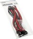 Kolink Kolink Core Standard Braided Cable Extension Kit - Jet Black/Racing Red 3