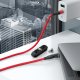 Kabel USB Realpower USB-C - USB-C 1 m Czerwony (439625) 3
