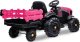 Jamara Jamara Ride-on Traktor Super Load mit Anhänger 12V pink 3