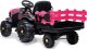 Jamara Jamara Ride-on Traktor Super Load mit Anhänger 12V pink 5