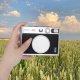 Dekielek LoveInstant Dekielek Ochronny Dekiel Osłona Na Obiektyw Fujifilm Fuji Instax Mini Evo / Srebrny 11