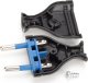 Montis Wtyczka rozbieralna płaska WT-1 2,5A/250V Montis MT121-B biała 3