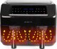 Frytkownica beztłuszczowa Emerio Emerio Heißluftfritteuse, Smart Fryer, 3,6+3,6L, Cool touch 3