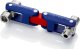 Knipex KNIPEX DoubleJoint control cabinet wrench, socket wrench (blue/red, total arm length 97mm) 1