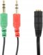 Adapter AV Accura Accura miniJack - 2x miniJack 0.2m 2