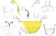 Ototo OTOTO Spaghetti Monster yellow Colander 8