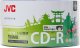JVC JVC CD-R 700MB 52X INKJET WHITE PRINTABLE WATERPROOF PHOTO GLOSSY CAKE*50 701715JCK0020 1