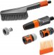 Gardena GARDENA Cleansystem basic equipment with hand brush S soft, washing brush (grey/orange, incl. 10 soap sticks, cleaning syringe, connector) 1