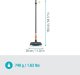 Gardena GARDENA Cleansystem washing set hard with handle M, washing brush (grey/turquoise, working width 27cm) 6
