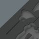 Zestaw narzędzi Wera Wera 9813 foam insert for hex screwdriver set 1, empty (black/grey, for Tool Rebel workshop trolley) 4
