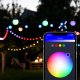 Lite Bulb Moments LBM 14m Smart Outdoor Light Chain - 15 x Globe 5cm 2