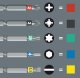 Wera Wera Kraftform Kompakt 838 RA S Imperial Set 1, with ratchet function, bit set (black/green, 1/4, inch, 14 pieces) 3