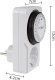GreenBlue Włącznik czasowy - timer mechaniczny GreenBlue, 48 programów, max. obciążenie 16A, IP20, GB360 F 7