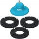 Hazet Hazet wheel hub grinder (base body + 3 grinding wheels), 160mm (blue, 4-part, 11mm external hexagon) 1