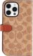 Coach Coach Folio Signature C Case - Etui 2w1 z klapką iPhone 15 Pro Max (Tan) 1