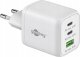 Ładowarka Goobay goobay USB-C fast charger Nano, PD, GaN, 65 watts (white, 1x USB-A, 2x USB-C PD, Charge 3.0) 1