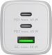 Ładowarka Goobay goobay USB-C fast charger Nano, PD, GaN, 65 watts (white, 1x USB-A, 2x USB-C PD, Charge 3.0) 2