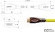 Kabel PYTHON Python HDMI« 2.0 Kabel AKTIV 4K2K Nylongeflecht gelb 30m 3