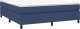 vidaXL Łóżko kontynentalne z materacem, niebieskie, tkanina, 180x200cm 3
