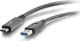 Kabel USB C2G C2G 6ft USB C to USB A Cable - USB 3.2 - 5Gbps - M/M - USB-Kabel - USB Typ A (M) zu 24 pin USB-C (M) - USB 3.1 - 30 V - 3 A - 1.83 m - Schwarz 1