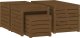 Skrzynia ogrodowa vidaXL 4-cz. zestaw skrzyń ogrodowych, miodowy brąz, drewno sosnowe 5
