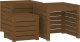 Skrzynia ogrodowa vidaXL 4-cz. zestaw skrzyń ogrodowych, miodowy brąz, drewno sosnowe 9