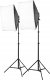 Zestaw studyjny Freepower Zestaw światła ciągłego 106 50x70cm SET 3200W 5500K ze statywem 2