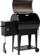 vidaXL Grill na pellet, z dolną półką, czarny, 94 cm, żelazo 2
