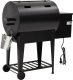 vidaXL Grill na pellet, z dolną półką, czarny, 94 cm, żelazo 5