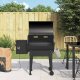 vidaXL Grill na pellet, czarny, 94 cm, żelazo 1