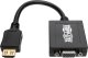 Adapter AV Eaton Tripp Lite HDMI to VGA with Audio Converter Cable Adapter for Ultrabook/Laptop/Desktop PC, (M/F), 6-in. (15.24 cm) - Videoadapter - TAA-konform - HDMI mannlich zu HD-15 (VGA) weiblich - 15.24 cm - Schwarz - 1920 x 1200 (WUXGA) Support 3
