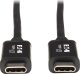 Kabel USB Eaton Tripp Lite Thunderbolt 3 Cable 40 Gbps Active 5A 100W PD 4K USB C M/M 2M Black - USB-Kabel - 24 pin USB-C (M) zu 24 pin USB-C (M) - Thunderbolt 3 - 5 A - 2 m - 4K Unterstutzung, aktiv, USB-Stromversorgung (5A, 100 W) - Schwarz 4