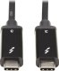 Kabel USB Eaton Tripp Lite Thunderbolt 3 Cable 40 Gbps Active 5A 100W PD 4K USB C M/M 2M Black - USB-Kabel - 24 pin USB-C (M) zu 24 pin USB-C (M) - Thunderbolt 3 - 5 A - 2 m - 4K Unterstutzung, aktiv, USB-Stromversorgung (5A, 100 W) - Schwarz 5