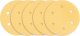 Graphite Papier ścierny na rzep 225 mm, K80, 5 szt., z 6 otworami do szlifierki 59G264, 59G265 1