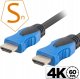 Lanberg KABEL HDMI 3m M/M V2.0 4K@60Hz 100% MIEDŹ GOLD 1