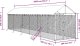 vidaXL Kojec dla psa, z dachem, srebrny, 2x10x2,5m, stal galwanizowana 3