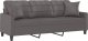 vidaXL 3-osobowa sofa z poduszkami, szara, 180 cm, sztuczna skóra 3