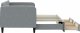 vidaXL Sofa rozsuwana z szufladami, jasnoszara, 80x200 cm, tkanina 4