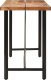 vidaXL Stolik barowy, 180x70x107 cm, lite drewno akacjowe i żelazo 3