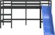 vidaXL Rama łóżka dla dzieci ze zjeżdżalnią, czarna 80x200 cm, sosnowa 4