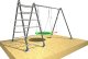 UnderFit Stelaż do huśtawki ogrodowej UNDERFIT podwójny z drabinką 1