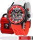 Zegarek Vostok Europe Zegarek męski VK64-640C470 czerwony 1