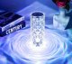 Lampa stołowa Tech-Led Kryształowa lampa róża LED kolorowa zmienia kolory pod wpływem dotyku Kryształowa lampa róża LED kolorowa zmienia kolory pod wpływem dotyku 3