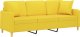 vidaXL 3-osobowa sofa wypoczynkowa z poduszkami, jasnożółta, 180 cm 3