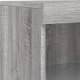 vidaXL Szafka z oświetleniem LED, szary dąb sonoma, 202x37x100 cm 11