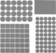 Topex Podkładki filcowe samoprzylepne, szare, 106 szt. 1
