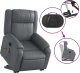 vidaXL Rozkładany fotel pionizujący z masażem, elektryczny, szary 11
